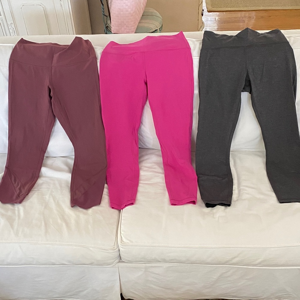lululemon athletica Women's Leggings Set - Pink, Gray, Mauve